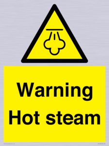 Warning Hot steam